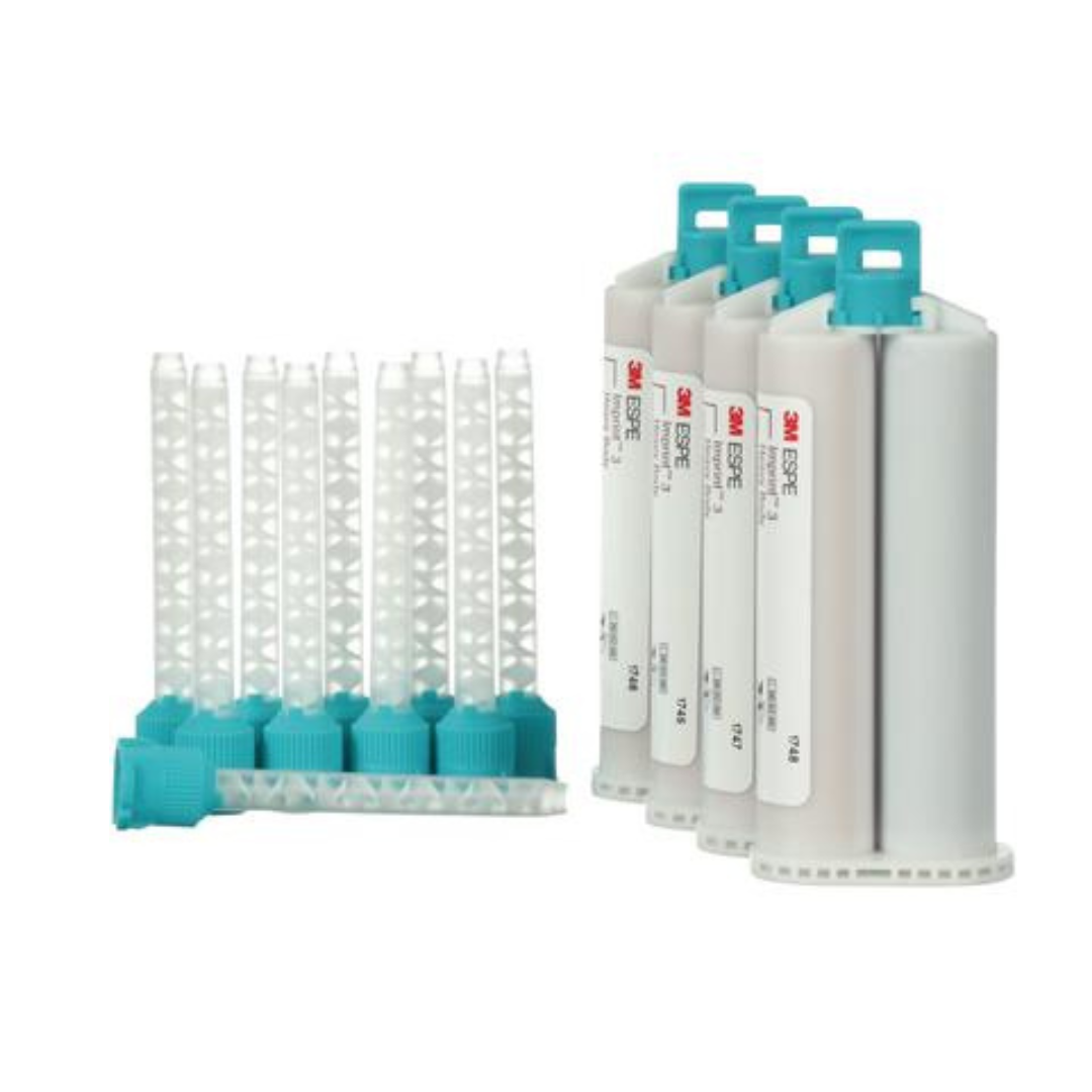 Imprint 3 Heavy Body Refill: 4 - 50 mL Garant cartridges HB, 20 Mixing Tips