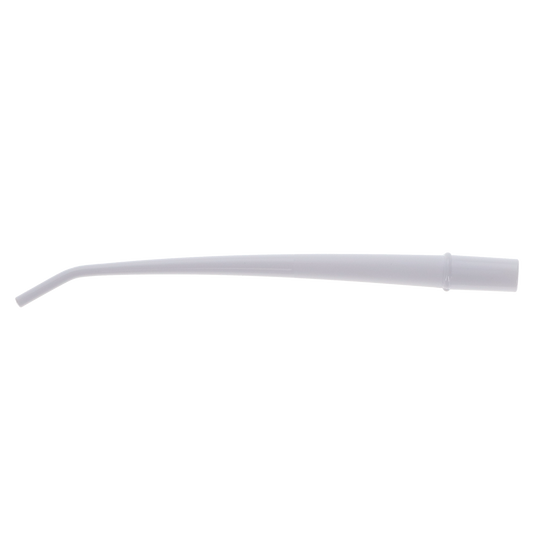 Disposable Surgical Aspirator Tips, Plastic, Small, 1/8", White, 25/Pk