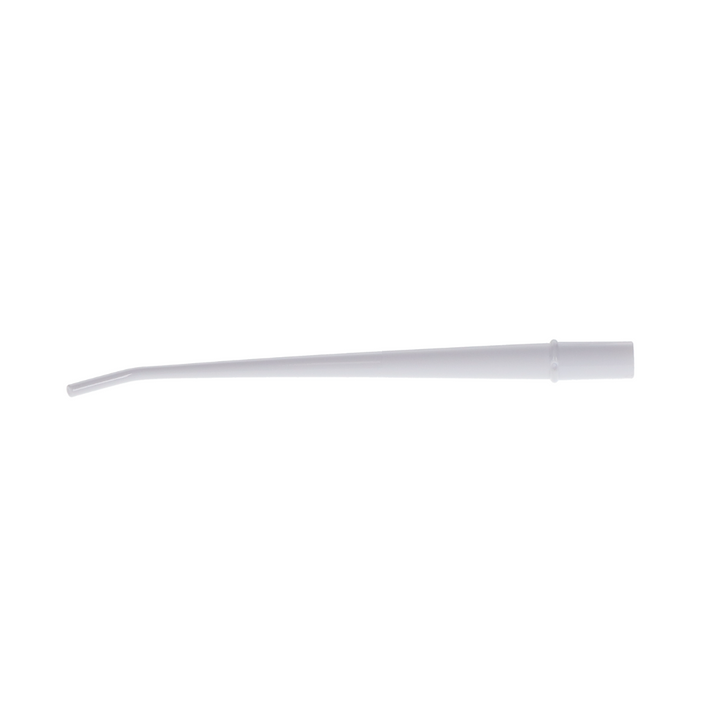 Disposable Surgical Aspirator Tips, Plastic, Small, 1/8", White, 25/Pk