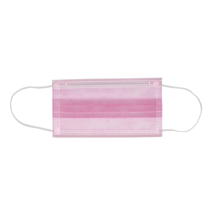 Earloop 3-PLY Masks 50/Bx ASTM Level 3 Pink