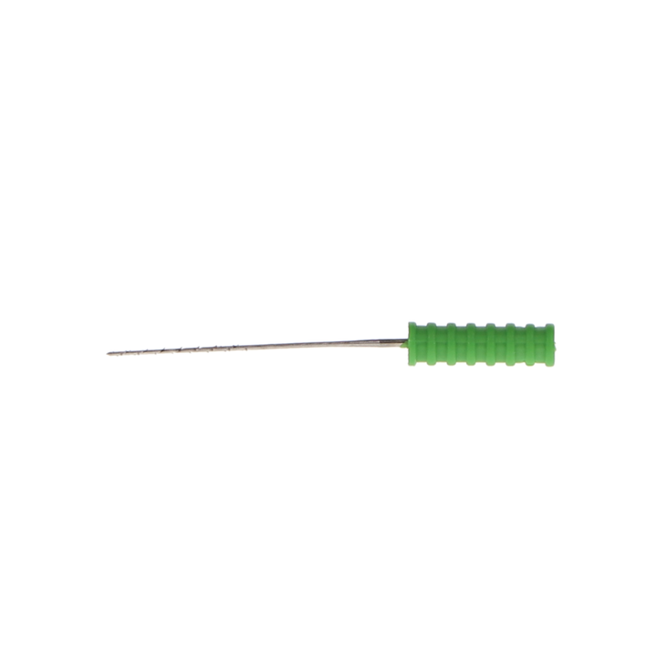 Barbed Broaches, 21 mm, # 5, Sterile, Medium, Green, 10/Pk