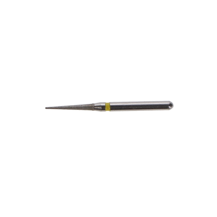 Diamond Bur, FG, Yellow Flame, Extra Fine, 5/Pk