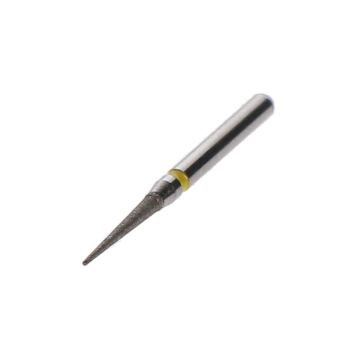 Diamond Bur, FG, Yellow Flame, Extra Fine, 5/Pk