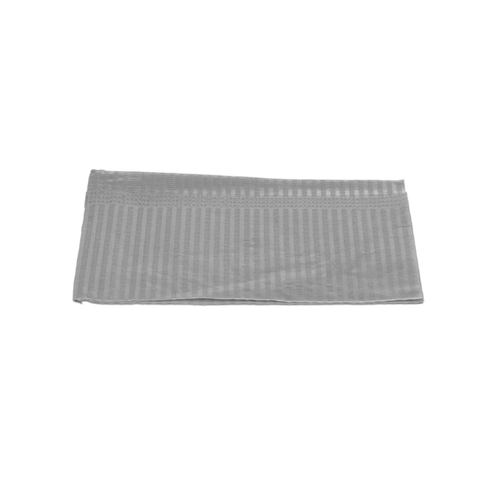 Disposable Bibs, 3+1 Ply, 13" x 18", Silver Gray, 500/Pk