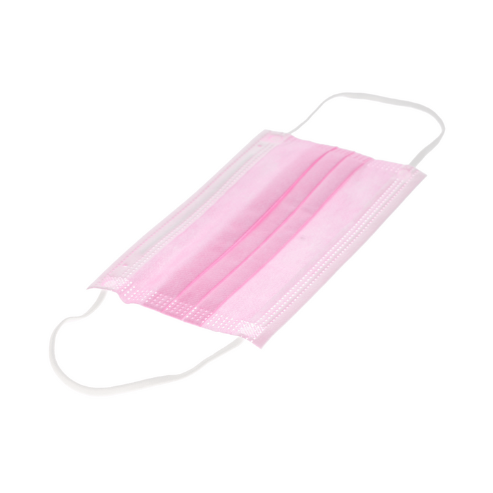Earloop 3-PLY Masks 50/Bx ASTM Level 3 Pink