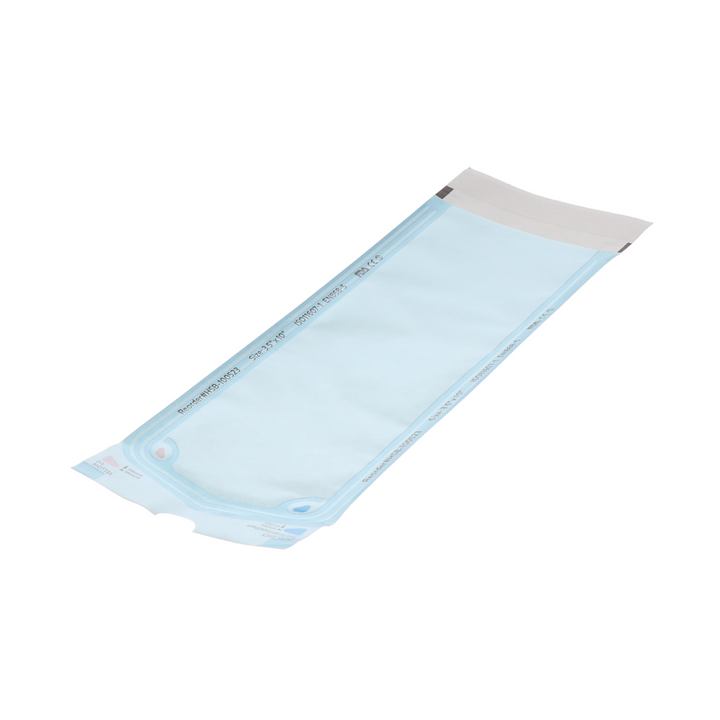 Sterilization Pouch, Class 4, Self-Sealing, Blue Film, 3.50" x 10", 200/Pk