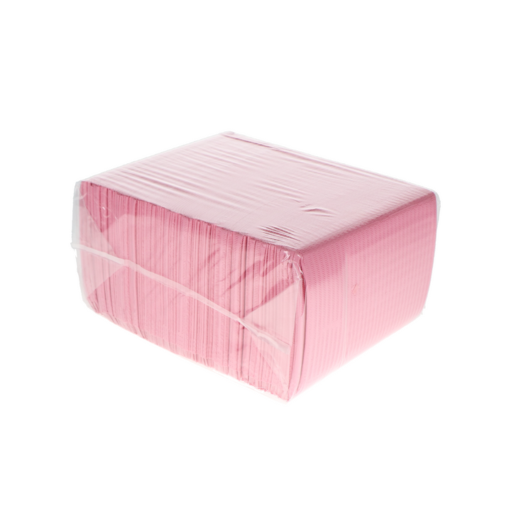 Disposable Bibs, 3+1 Ply, 13" x 18", Dusty Rose, 500/Pk