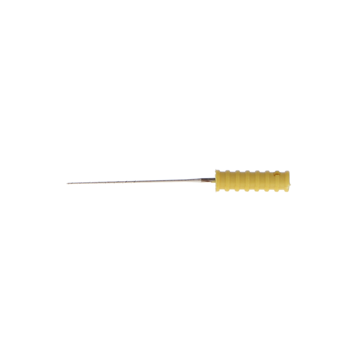 Barbed Broaches, 21 mm, # 2, Sterile, XX-Fine, Yellow, 10/Pk
