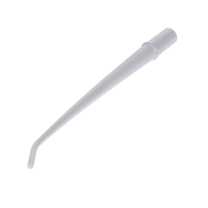 Disposable Surgical Aspirator Tips, Plastic, Small, 1/8", White, 25/Pk