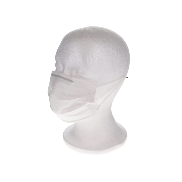 SecureFit Ultra Sensitive Earloop Masks, ASTM Level 3, White, 50/Pk