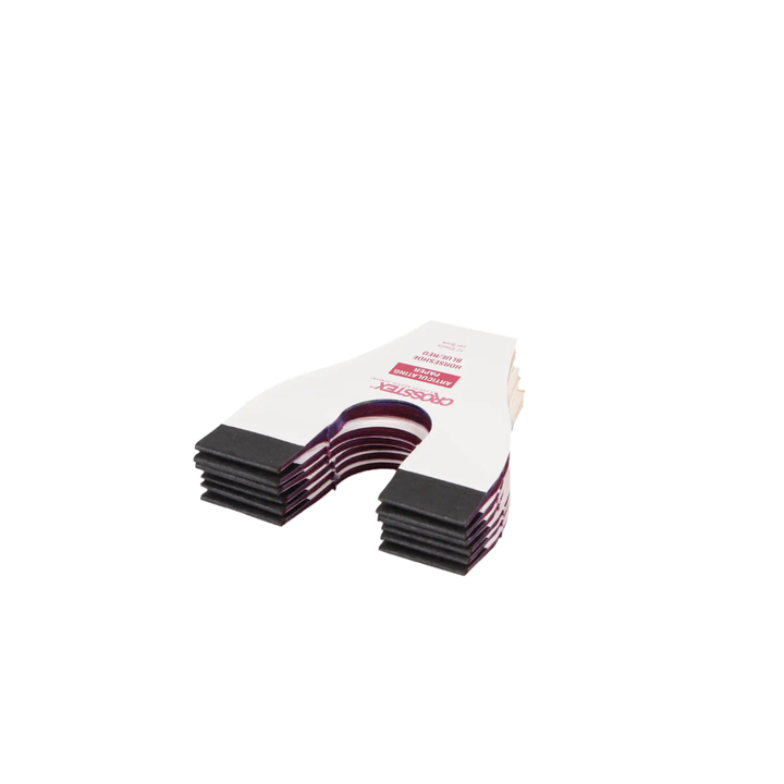 Articulating Paper, Horseshoe, 89 microns, Blue/Red Combo, 6/Box