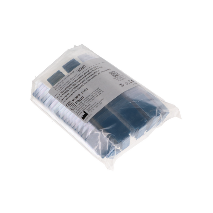 Xios XG Sensor Holder, Anterior Bite Blocks with Adhesive, Blue, 100/Pk