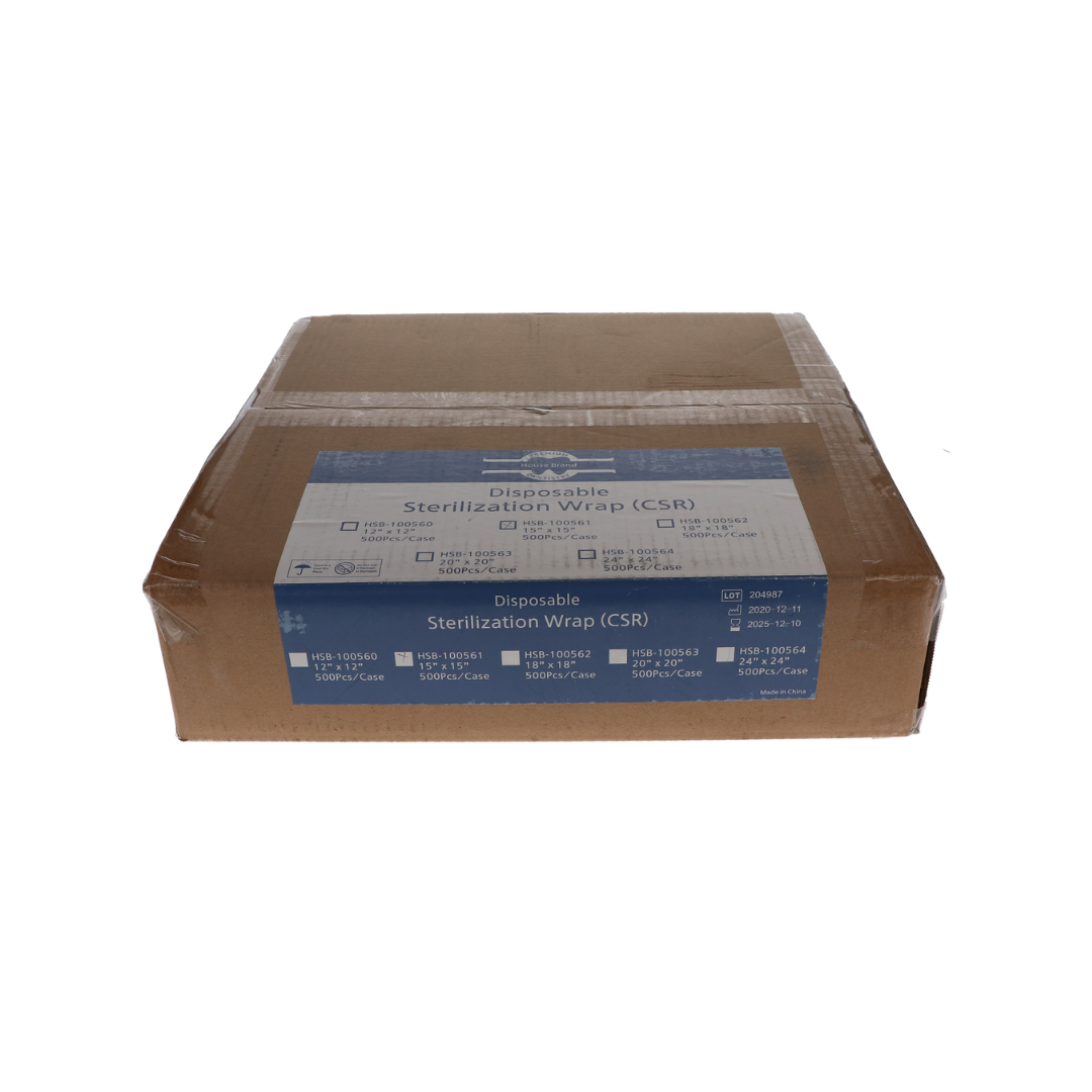 CSR Sterilization Wraps, 15 x 15 in, 500/Pk
