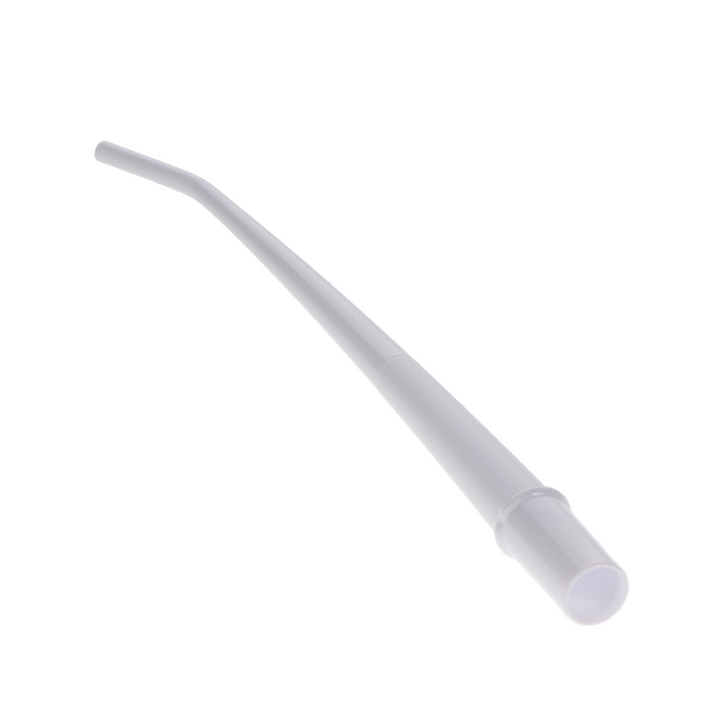 Disposable Surgical Aspirator Tips, Plastic, Small, 1/8", White, 25/Pk