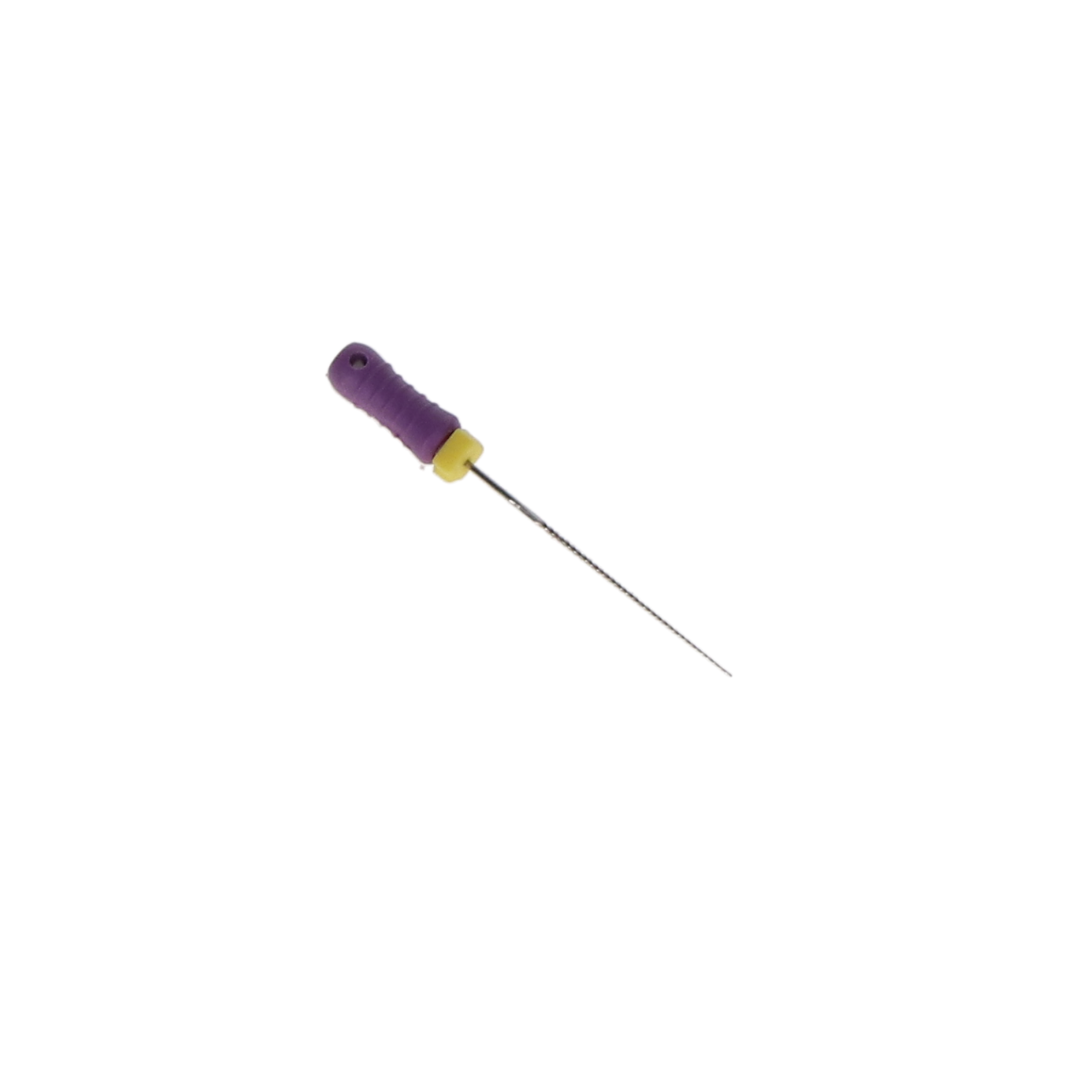 K-File, Stainless Steel, 25 mm, # 10, Purple, 6/Pk