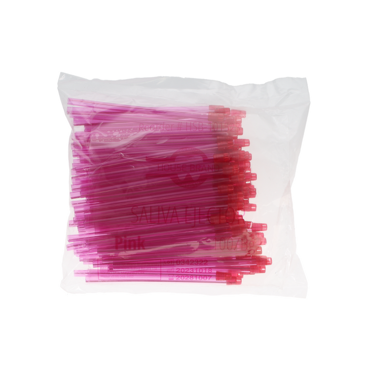 Saliva Ejector Pink, 100/Bg
