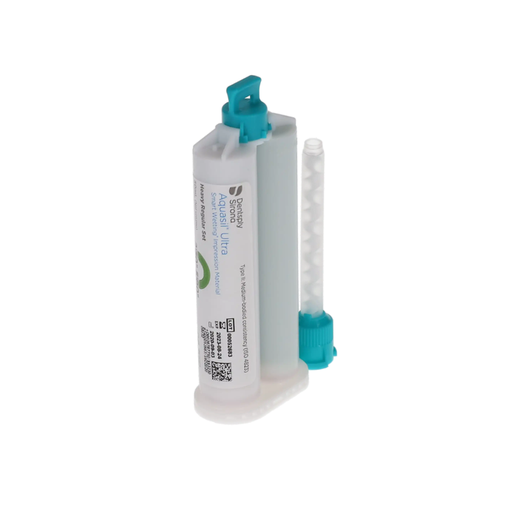 Aquasil Ultra Smart Wetting Impression Material, Cartridge Pack, Heavy Body, Regular Set, 50 ml, Mint, Light Green, 4/Pk