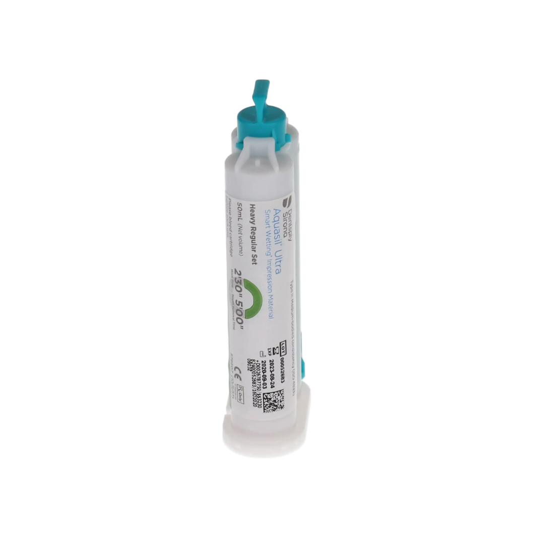 Aquasil Ultra Smart Wetting Impression Material, Cartridge Pack, Heavy Body, Regular Set, 50 ml, Mint, Light Green, 4/Pk