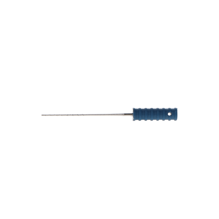 Barbed Broaches, 21 mm, # 4, Sterile, Fine, Blue, 10/Pk