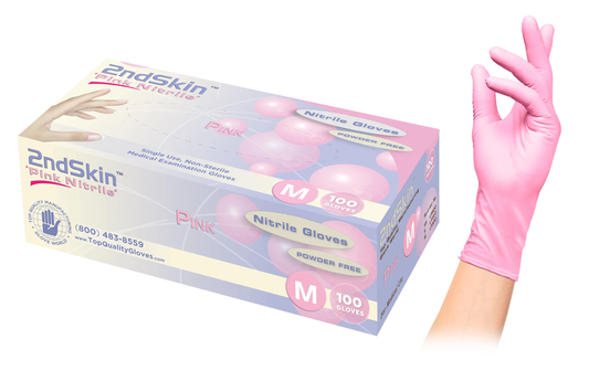 2nd Skin Pink™ Gloves (Nitrile) 20 Count